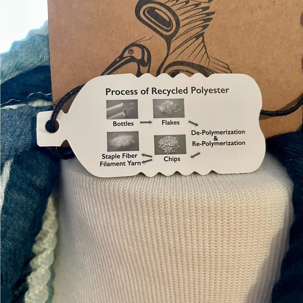 Northwest Blue Heron Eco Scarf - Picture 4 of 7